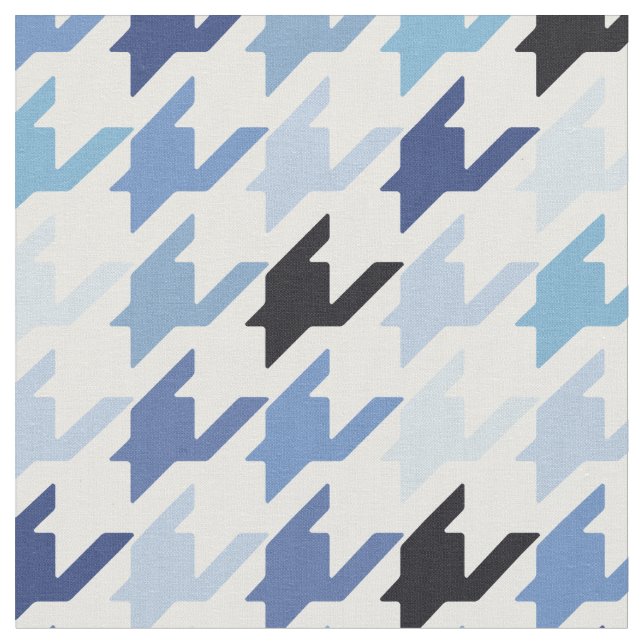 Tissu motif mode bleu et blanc (Fermer)