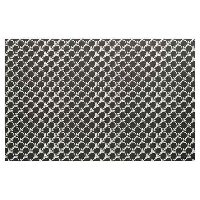 Tissu Motif moderne Art Déco Noir Et Blanc (Fat Quarter)