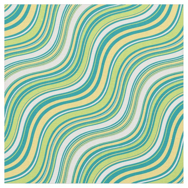 Tissu Motif moderne Boho tissé vert (Fermer)