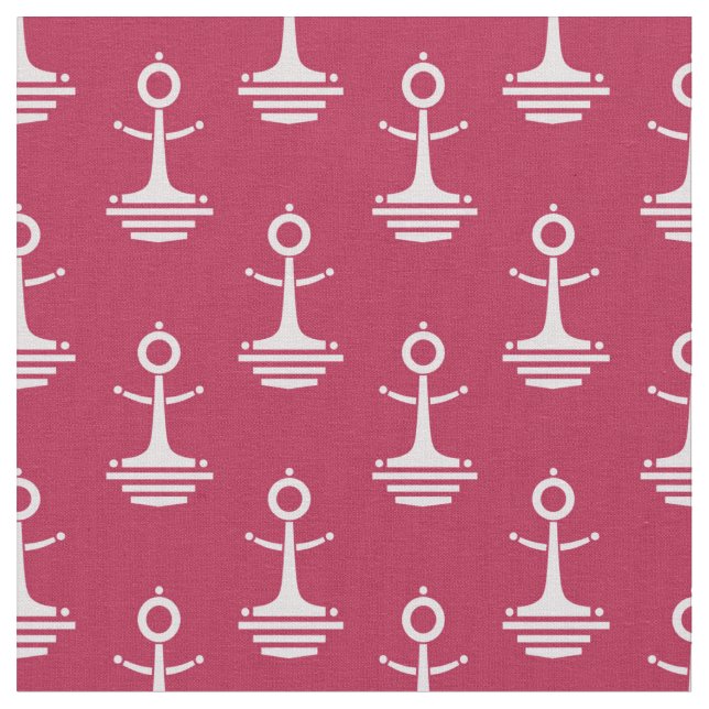 Tissu Motif moderne d'Ancres (Fermer)
