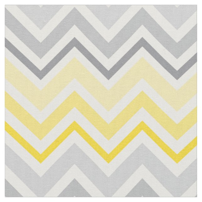 Tissu Motif moderne jaune et gris Chevron (Fermer)
