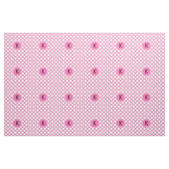 Tissu Motif monochrome rose chaud (Yard)