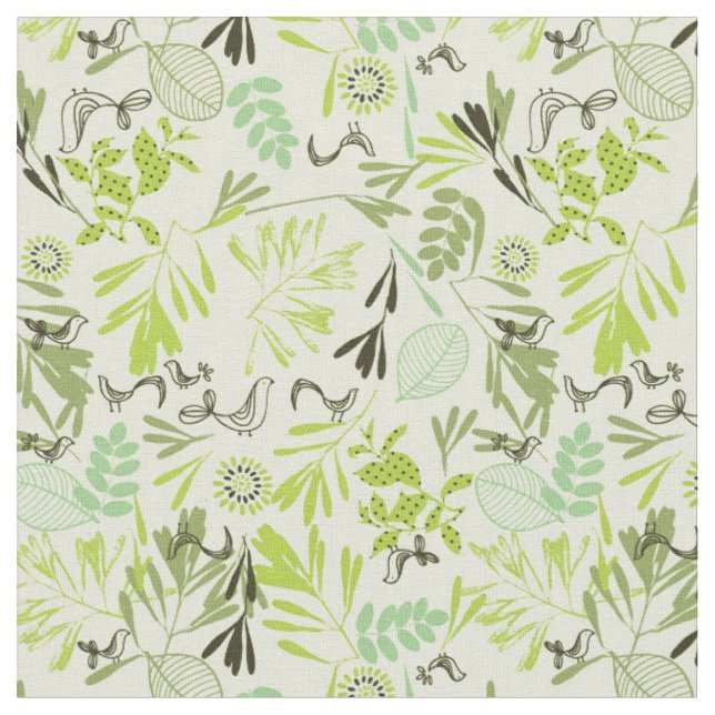 Tissu motif montrant de petits oiseaux de bébé (Fermer)