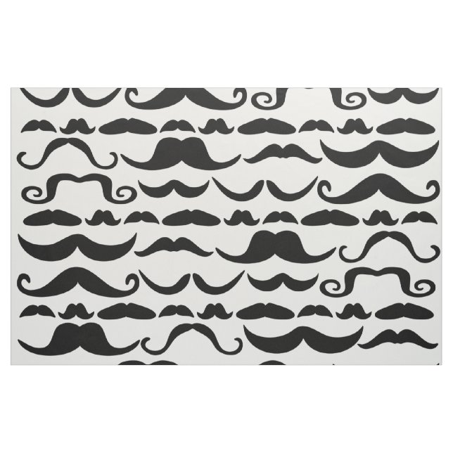 Tissu Motif Moustache (Yard)