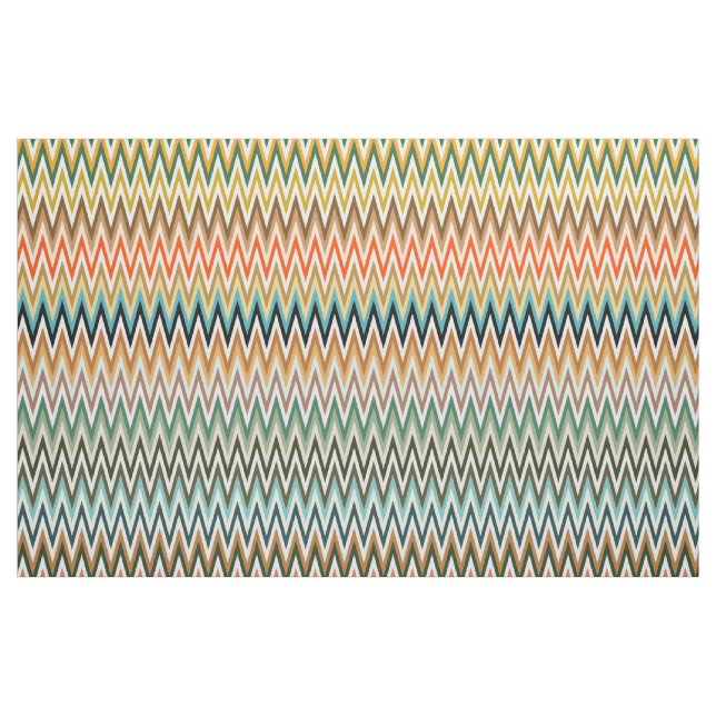 Tissu Motif multicolore Zigzag (Yard)