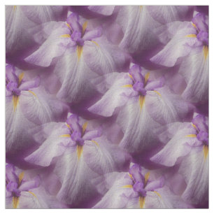Tissu Motif naturel violet japonais Iris Flower