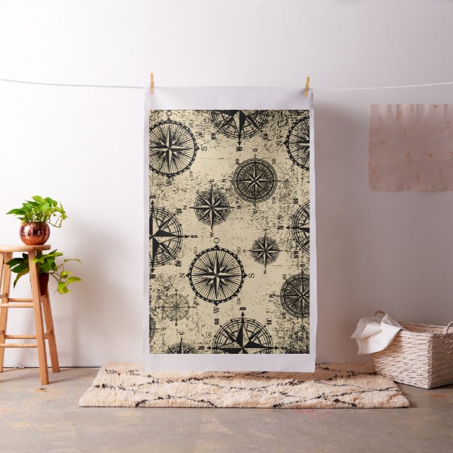 Tissu Motif nautique vintage (In Situ)