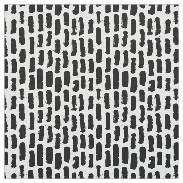 Tissu Motif noir de courses de brosse (Échantillon)