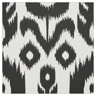 Tissu Motif noir et blanc d'Ikat