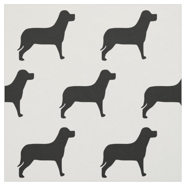 Tissu Motif noir et blanc du chien du Labrador (Échantillon)