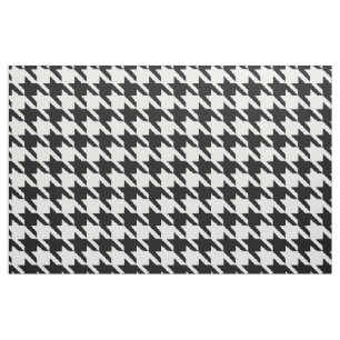 Tissu Motif noir et blanc Houndstooth