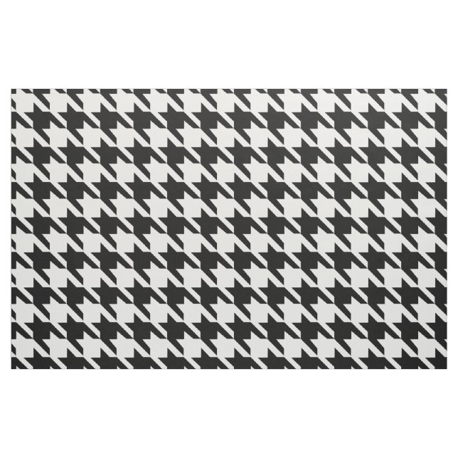 Tissu Motif noir et blanc Houndstooth (Fat Quarter)