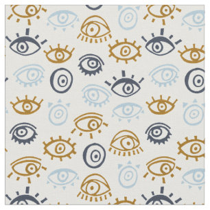 Tissu Motif oeil mal
