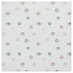 Tissu Motif oeil mal