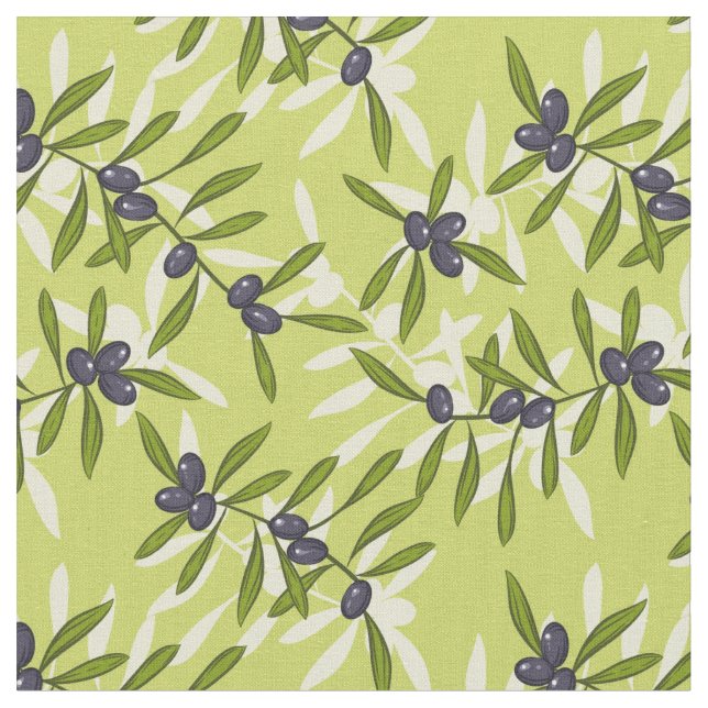 Tissu Motif olive (Fermer)