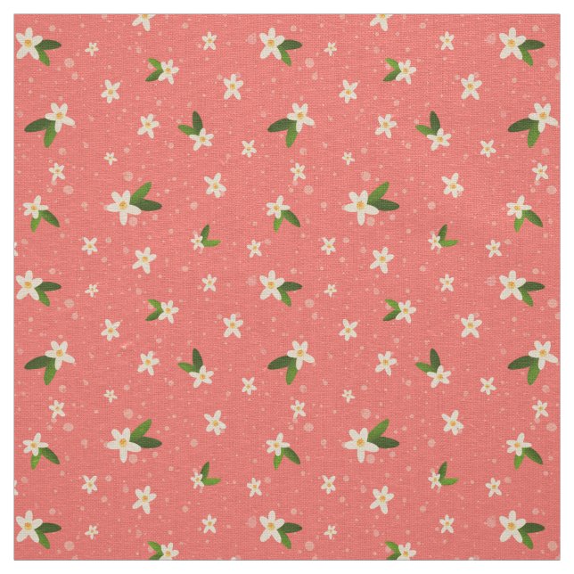 Tissu Motif Orange Blossom (Échantillon)