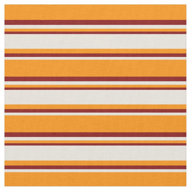 Tissu Motif orange foncé, beige et marron (Fermer)