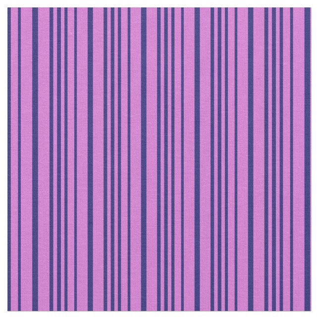 Tissu Motif Orchid & Midnight Blue Lines (Fermer)