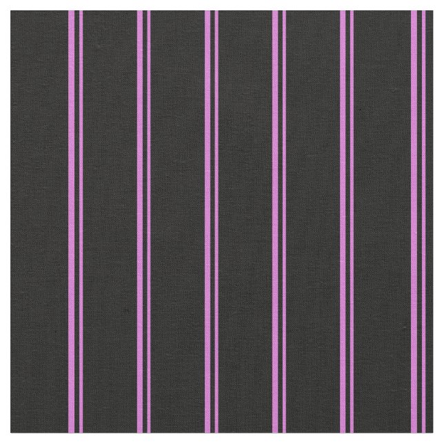Tissu Motif orchidée et à rayures noires (Fermer)