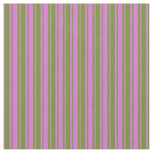Tissu Motif orchidée et vert en bandes/lignes (Fermer)