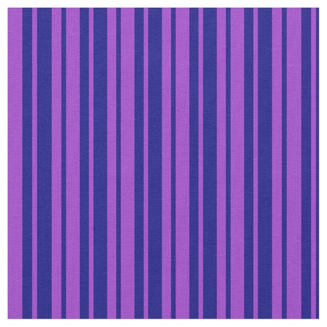Tissu Motif Orchidée foncée et lignes bleues (Fermer)