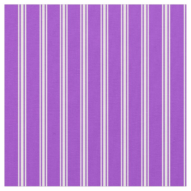 Tissu Motif Orchidée foncée et lignes de couleur blanche (Fermer)