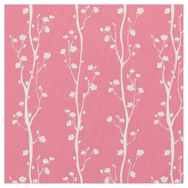 Tissu Motif oriental de fleur de prune (Fermer)