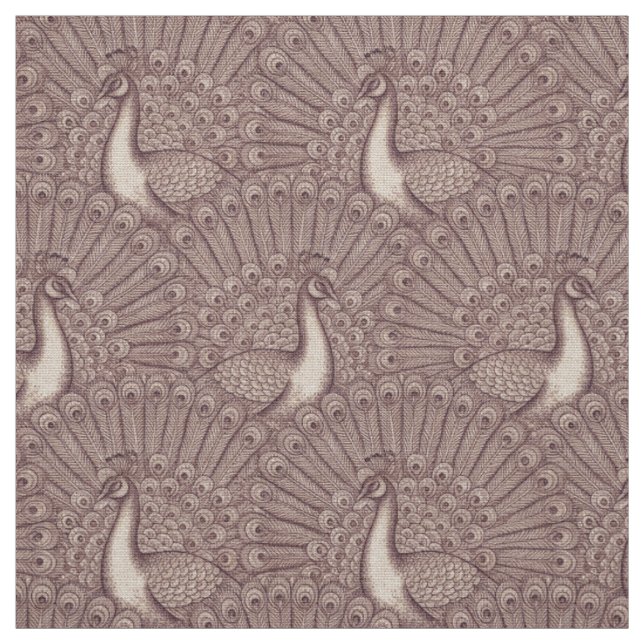 Tissu motif paon (Échantillon)