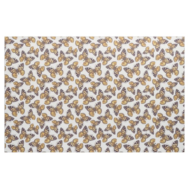 Tissu Motif papillon de femme peinte (Fat Quarter)