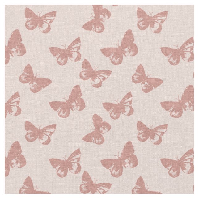 Tissu Motif papillon pastel (Fermer)