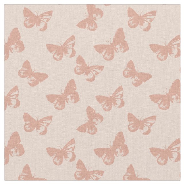 Tissu Motif papillon pastel (Fermer)
