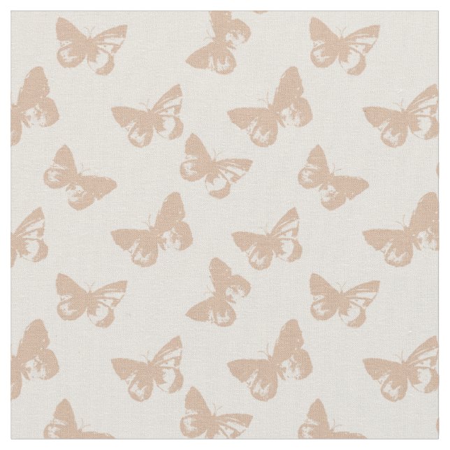 Tissu Motif papillon pastel (Fermer)