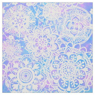 Tissu Motif Pastel Purple Blue Mandala