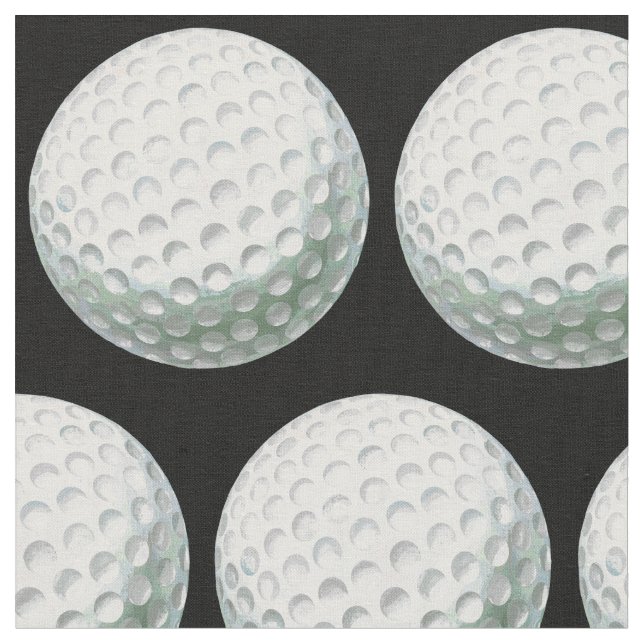 Tissu Motif peint de boule de golf (Fermer)