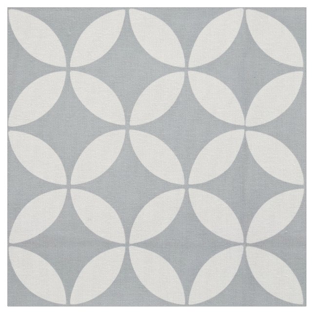 Tissu - Motif pétale gris (Fermer)