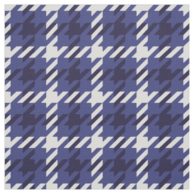 Tissu Motif plaid bleu et blanc rétro (Échantillon)