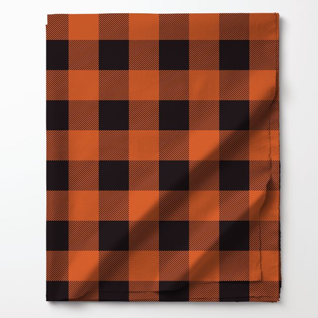 Tissu Motif Plaid pour buffle orange et noir (Créateur téléchargé)