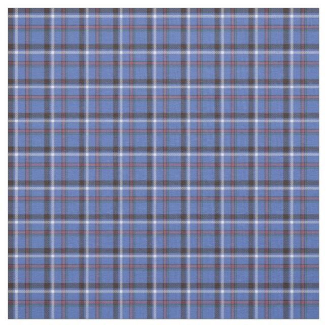 Tissu Motif Plaid principalement bleu (Échantillon)