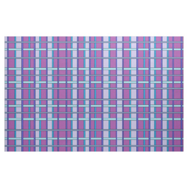 Tissu Motif Plaid Purs et Blues (Fat Quarter)