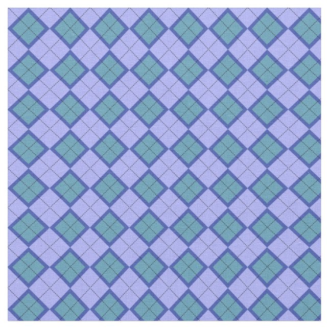 Tissu Motif Plaid violet et vert diamant (Fermer)