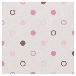 Tissu Motif pois chic rose girly