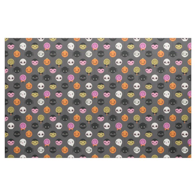 Tissu Motif Pois d'Halloween (Fat Quarter)