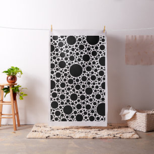 Tissu Motif Pois noir + votre backgr. & idées