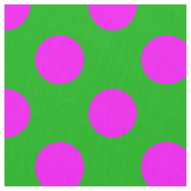 Tissu Motif Pois rose&vert (Fermer)