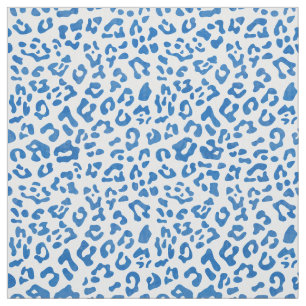 Tissu Motif Poster de animal moderne de Cheetah Bleu Et 