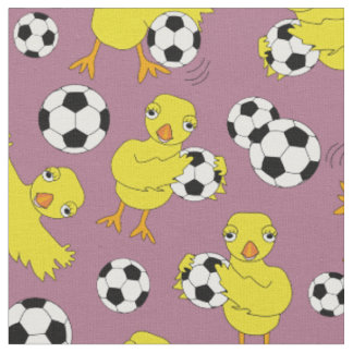 Tissu Motif Poulet de Football