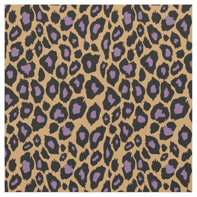 Tissu Motif pourpre Cheetah (Fermer)