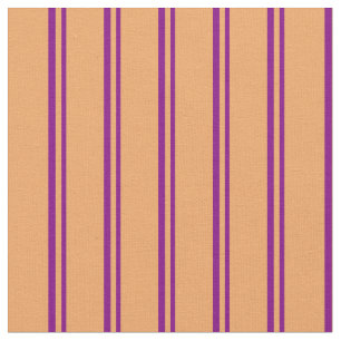 Tissu Motif pourpre et Brown des rayures