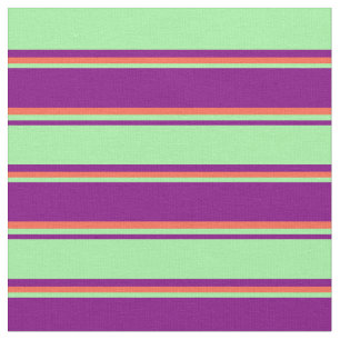 Tissu Motif pourpre, vert et rouge