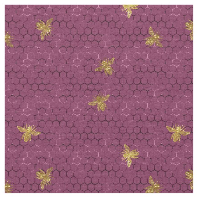 tissu Motif Queen Bee (Fermer)